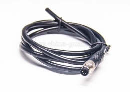 M84芯电缆公头单边直式注塑线材24AWG 1M PVC外皮