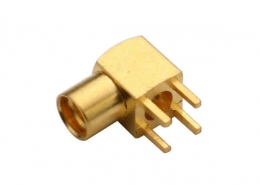 pcb 插头母头 MMCX弯插式板端射频同轴连接器 DOSIN-809-1518