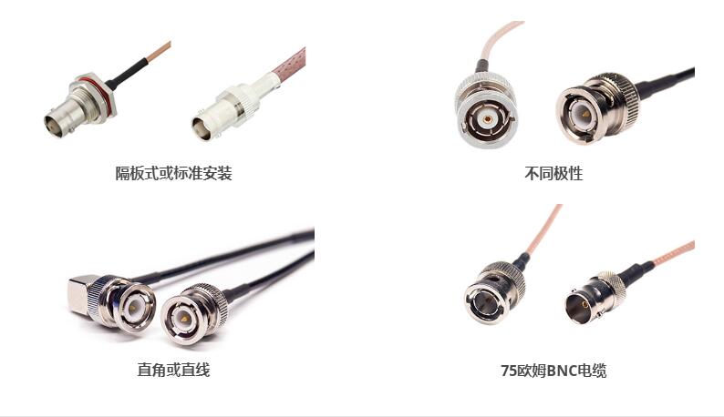BNC半柔线母头线束组件图