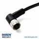 M12 注塑线 4pin A型母头不带屏蔽成型式带线1M AWG22预铸式PVC外被