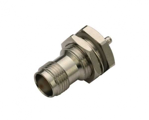 rg316同轴线缆面板安装直式焊接母头tnc连接器 DOSIN-802-1024