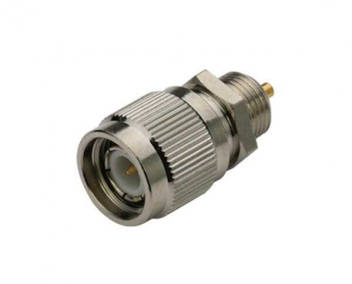 视频同轴连接器tnc直式穿墙公头面板安装 DOSIN-802-1035