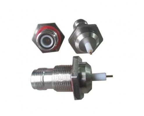 音视频连接器反极直式穿墙插座tnc连接器面板安装 DOSIN-802-1039
