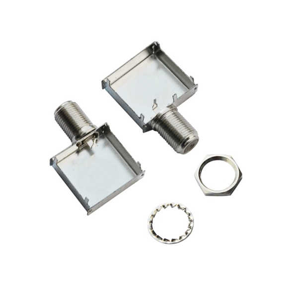 F型连接器母头弯头穿墙式带屏蔽罩 DOSIN-803-2001 F型连接器母头弯头穿墙式带屏蔽罩 DOSIN-803-2001