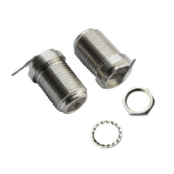 f连接器弯式穿墙式面板安装母头 DOSIN-803-0008 f连接器弯式穿墙式面板安装母头 DOSIN-803-0008