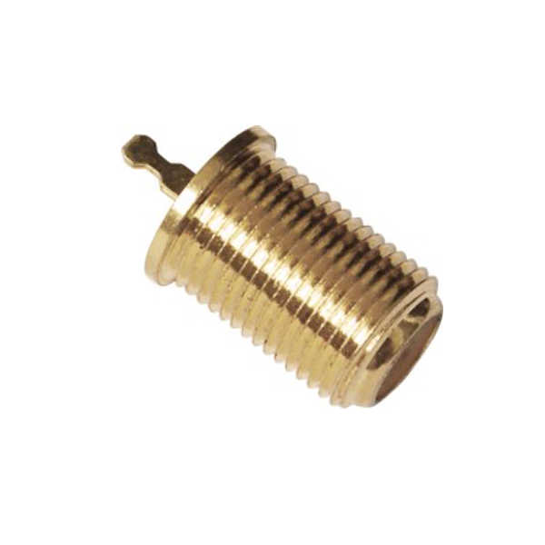 f头连接器镀金直式穿墙母头面板安装 DOSIN-803-0032