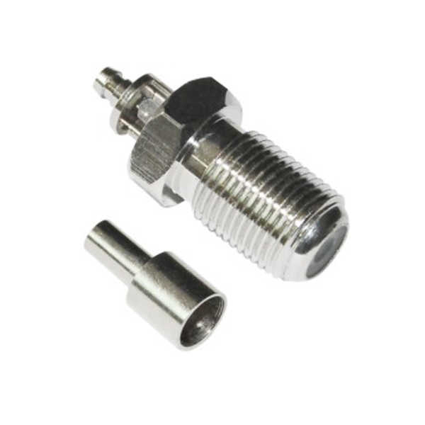 f头直通连接器直式压接式母头同轴线缆 DOSIN-803-0042 f头直通连接器直式压接式母头同轴线缆 DOSIN-803-0042