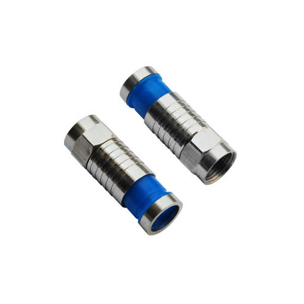 f连接器直式挤压式公头同轴接线RG6_RG11 DOSIN-803-0015