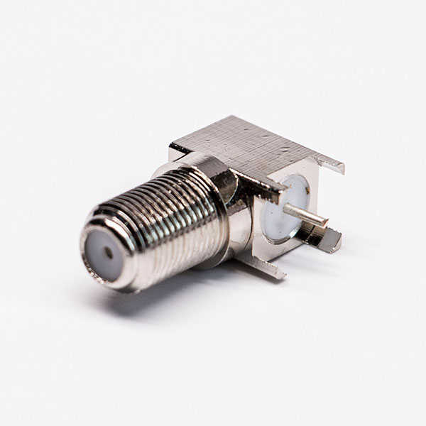 F母连接器90度接PCB板穿墙同轴连接器 DOSIN-803-0182