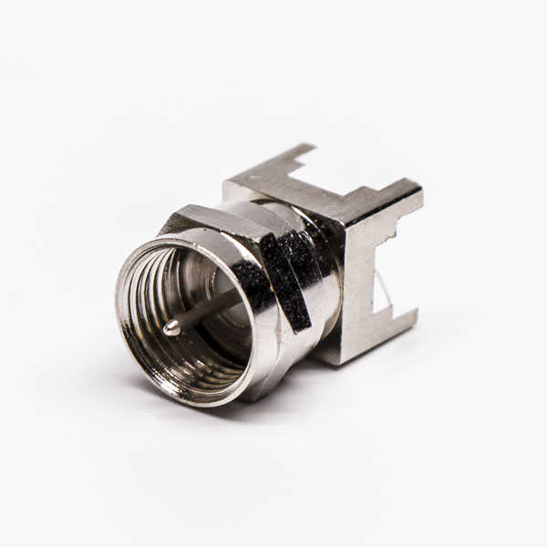 F公头螺纹连接器直式插孔接PCB板 DOSIN-803-0139