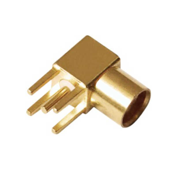 pcb射频连接器板端mcx同轴弯式镀金母头 DOSIN-809-0014 pcb射频连接器板端mcx同轴弯式镀金母头 DOSIN-809-0014