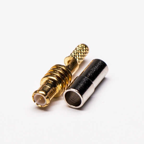 MCX连接器直式公头镀金开天窗压接式连接器 DOSIN-809-1102 MCX连接器直式公头镀金开天窗压接式连接器 DOSIN-809-1102