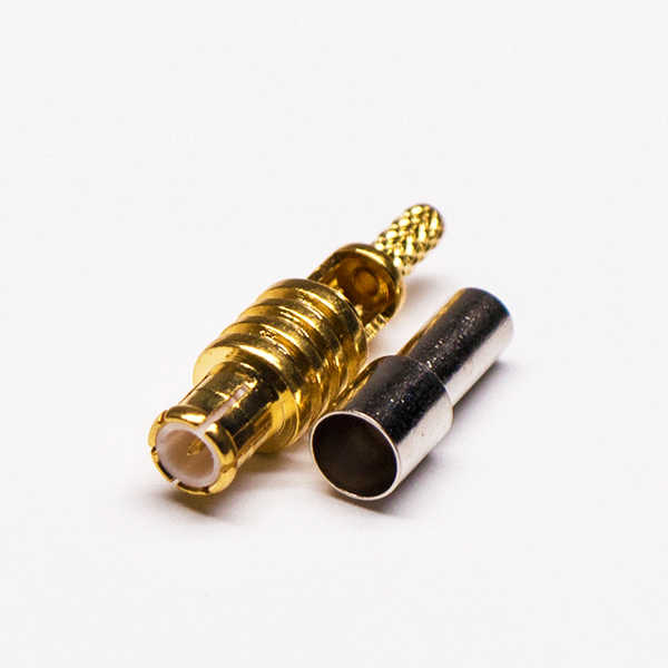 MCX公头180度直式镀金开天窗压接式 DOSIN-809-1103 MCX公头180度直式镀金开天窗压接式 DOSIN-809-1103