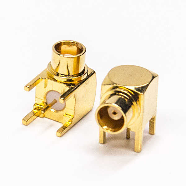 mcx同轴连接器90度弯式母头插板式接PCB板镀金 DOSIN-809-0092 mcx同轴连接器90度弯式母头插板式接PCB板镀金 DOSIN-809-0092