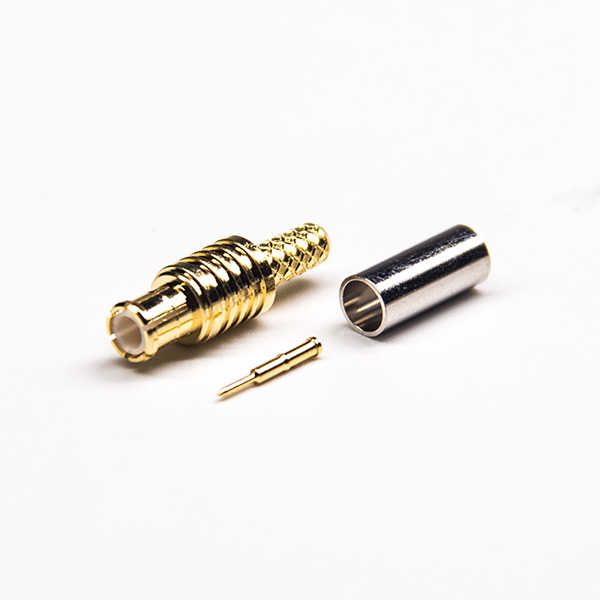 MCX直式公头连接器镀金压接式接线 DOSIN-809-0094 MCX直式公头连接器镀金压接式接线 DOSIN-809-0094
