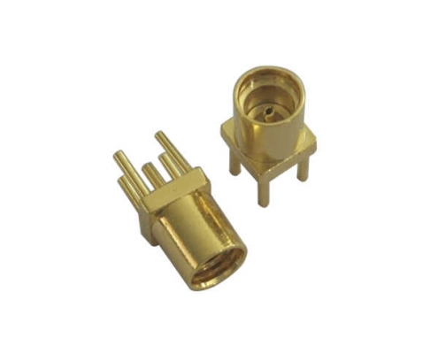 射频pcb连接器直插式镀金mmcx母头 DOSIN-809-0017