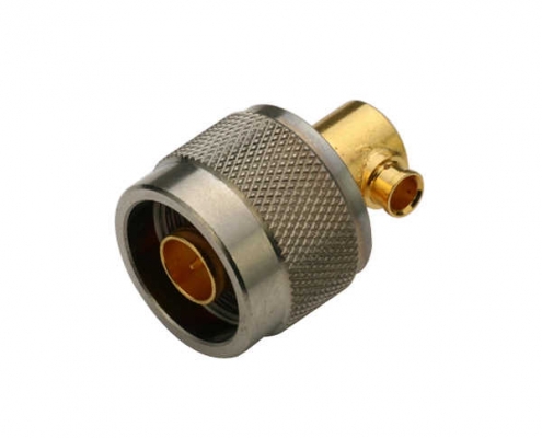 n型接头公头弯式焊接式同轴线缆UT141 DOSIN-805-1016