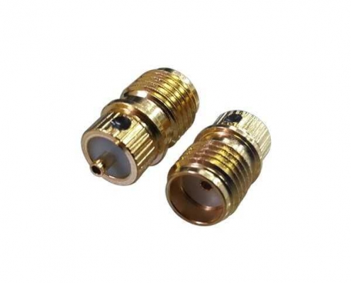 电视接头压入式SMA母头直式母头座金色树脂灌胶DOSIN-806-1064