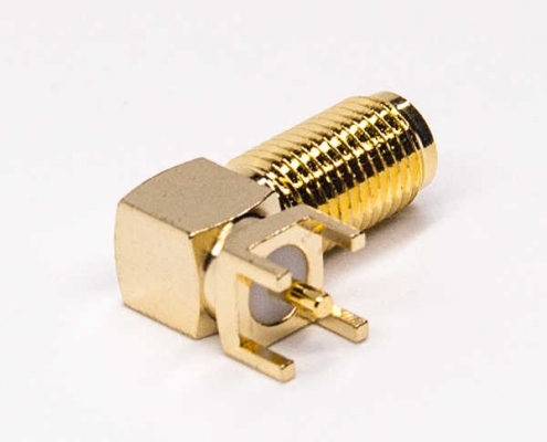 sma型连接器弯式插PCB板镀金DOSIN-806-0261